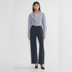 Babaton Navy Wide Leg Pants